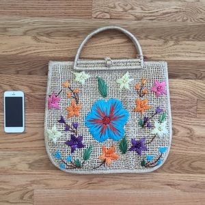 Vintage boho straw bag - in mint condition!